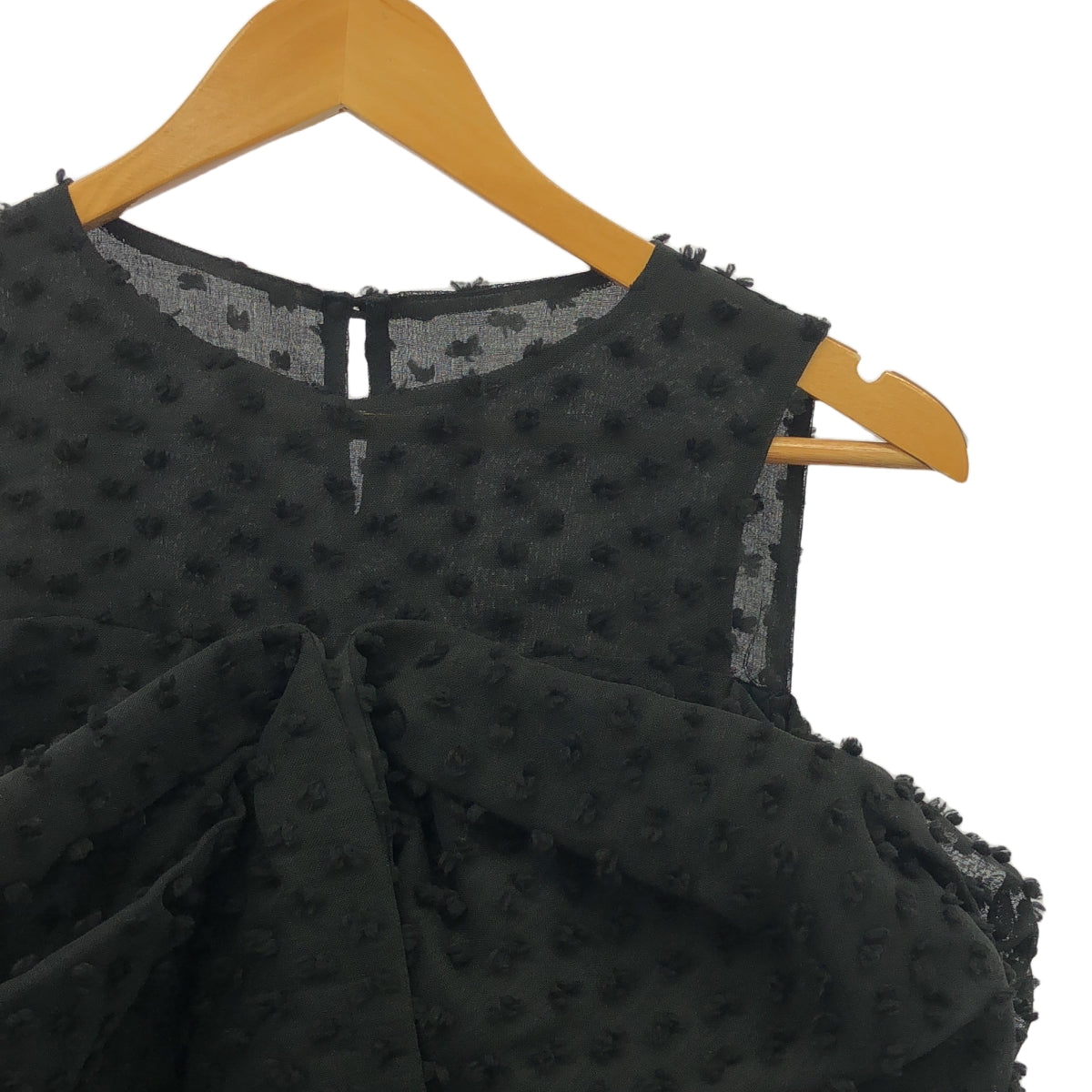 SNIDEL / 스나이델 | 리본 모티브 블라우스 오프 숄더 | F | 블랙 | 여성