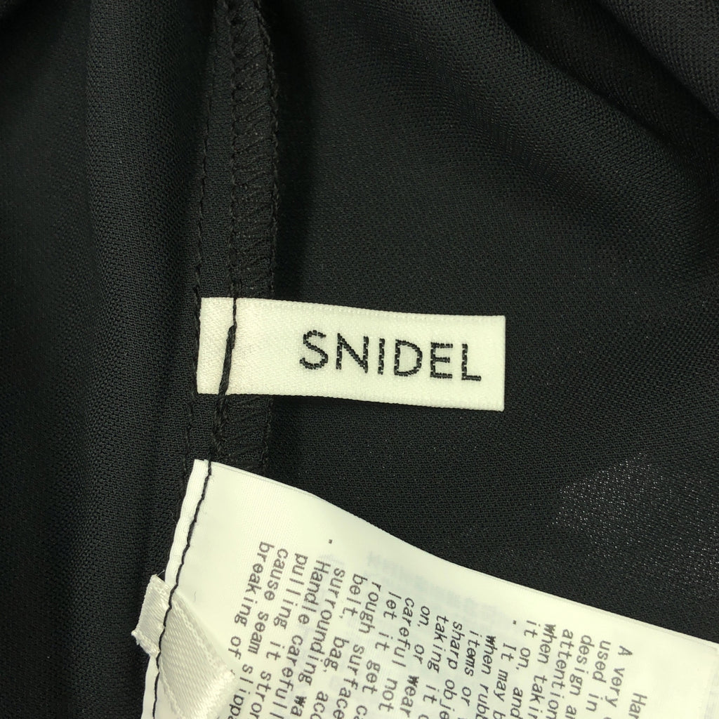 SNIDEL / スナイデル | リボンモチーフ ブラウス オフショルダー | F | ブラック | レディース