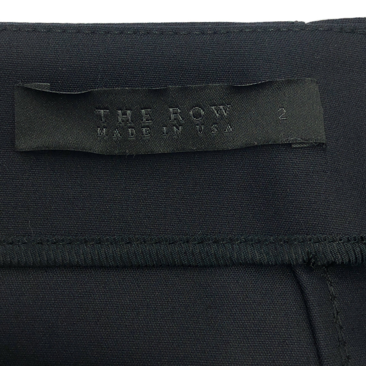 THE ROW / ザロウ | ストレッチ バックジップ スカート | 2 | ブラック | レディース