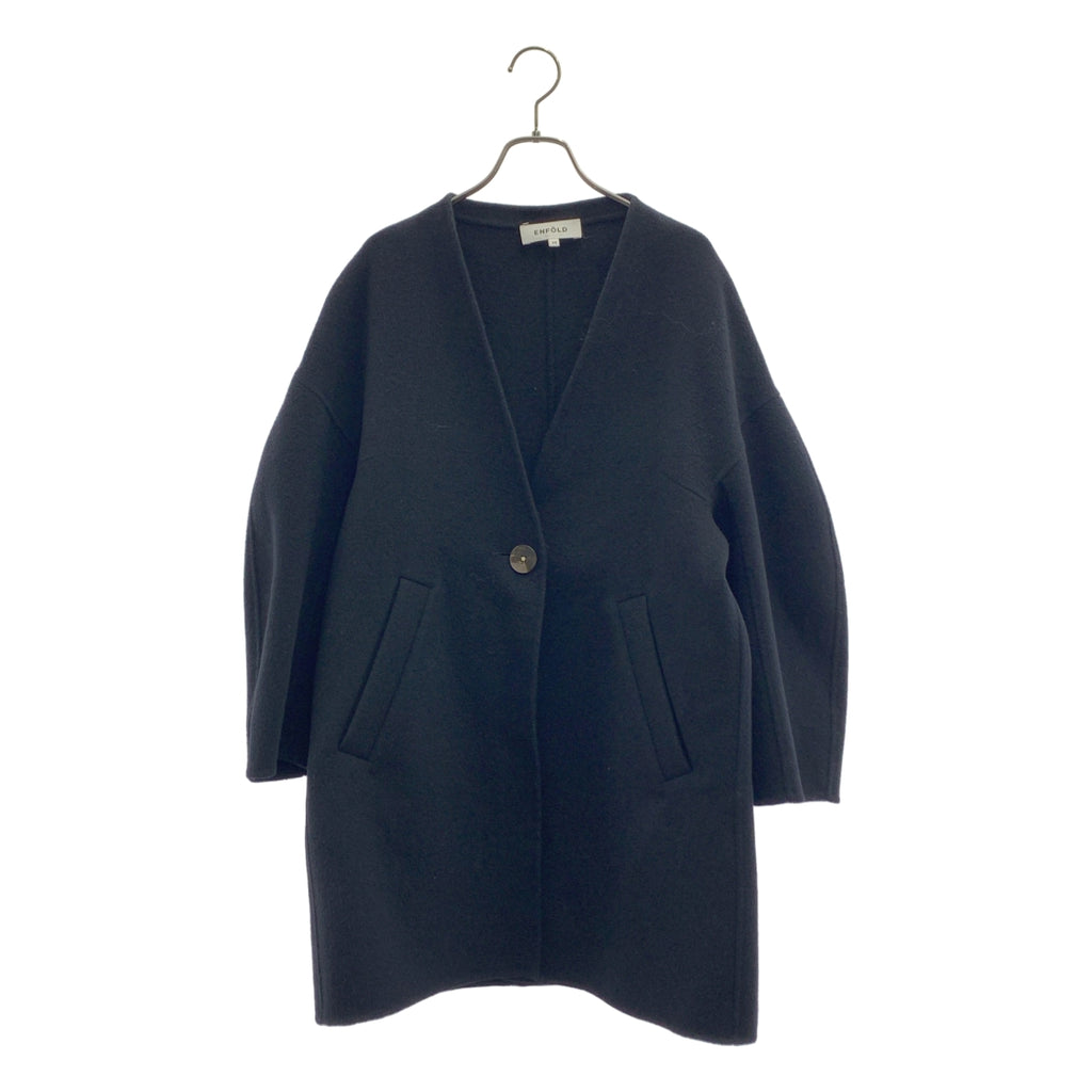 ENFOLD | Wool River 無領大衣 | 38 碼 | 女款