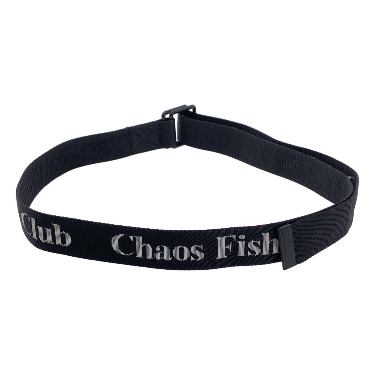 Chaos Fishing Club / カオスフィッシングクラブ | ロゴ リング ベルト | F | ブラック / ホワイト | メンズ