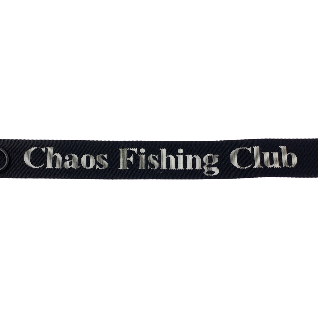 Chaos Fishing Club / 카오스 낚시 클럽 | 로고 링 벨트 | F | 블랙 / 화이트 | 남성