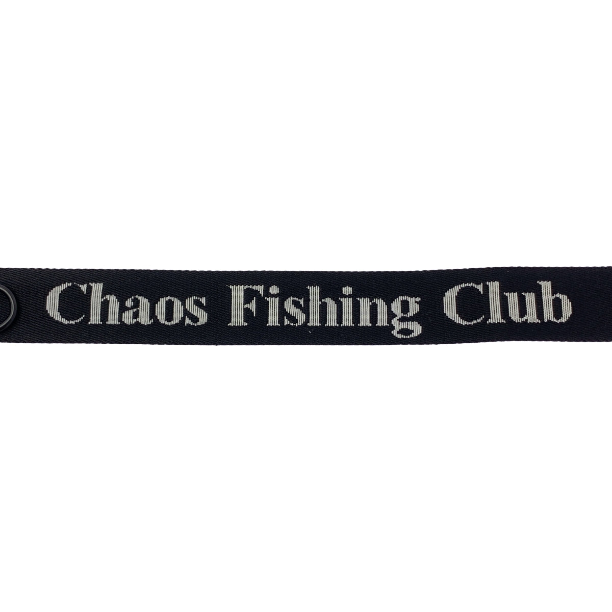 Chaos Fishing Club / カオスフィッシングクラブ | ロゴ リング ベルト | F | ブラック / ホワイト | メンズ