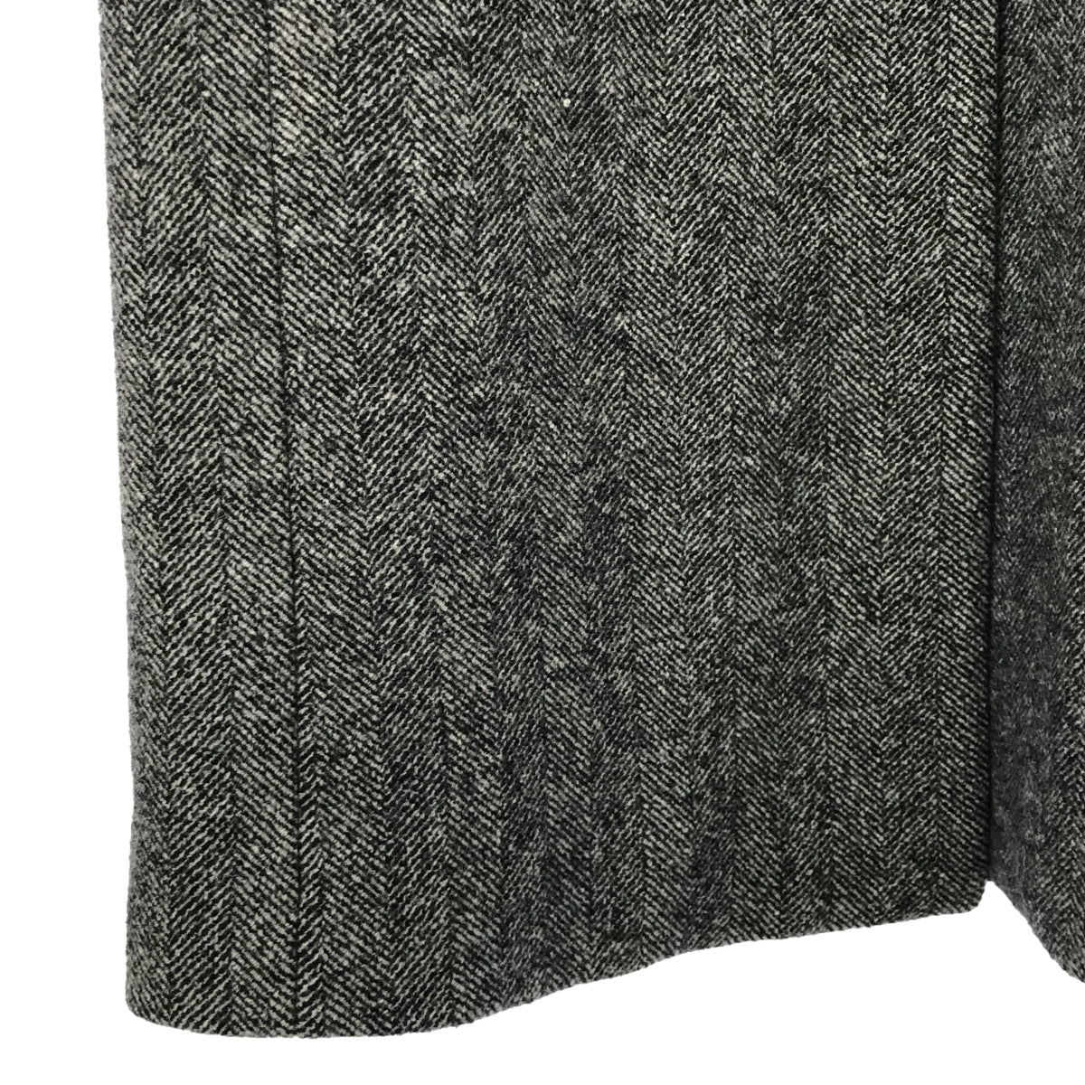 BACCA | Wool herringbone collarless coat | 36 | Grey | Women's