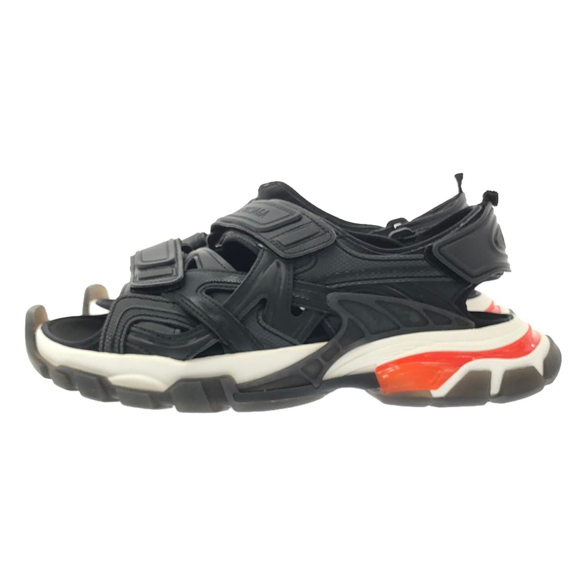 【미품】 BALENCIAGA / 발렌시아가 | Track Sandal / 655954 가죽 트랙 샌들 신발 | 42(27.5) | 블랙 | 남성