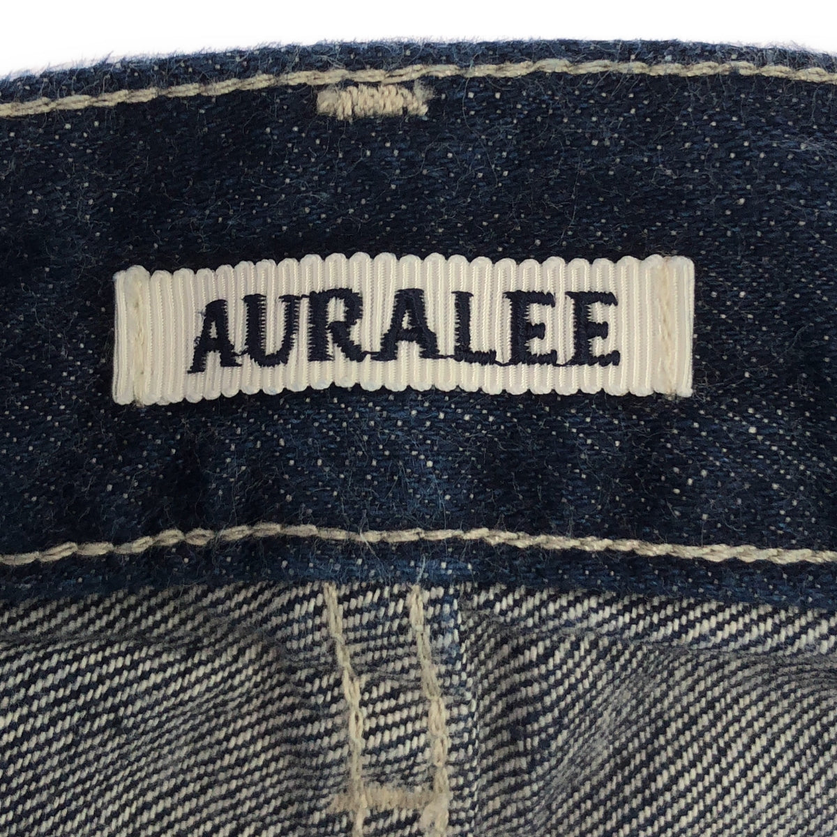 AURALEE / オーラリー | SELVEDGE LIGHT DENIM WIDE PANTS / セルビッチ デニム ワイドパンツ | 0 | インディゴ | レディース