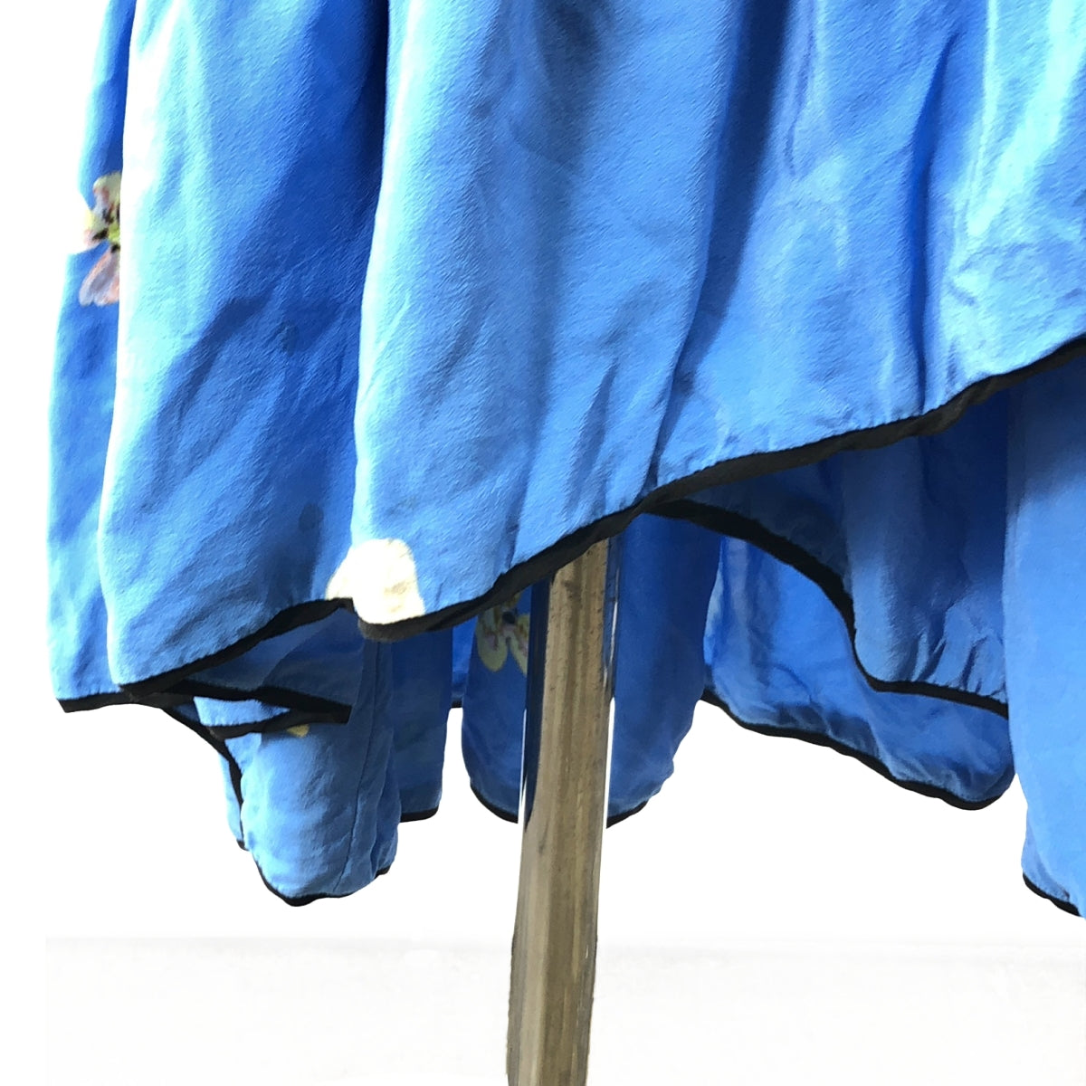 Ganni | 花卉印花裹身荷葉邊長裙 | 36碼 | 藍色 | 女款