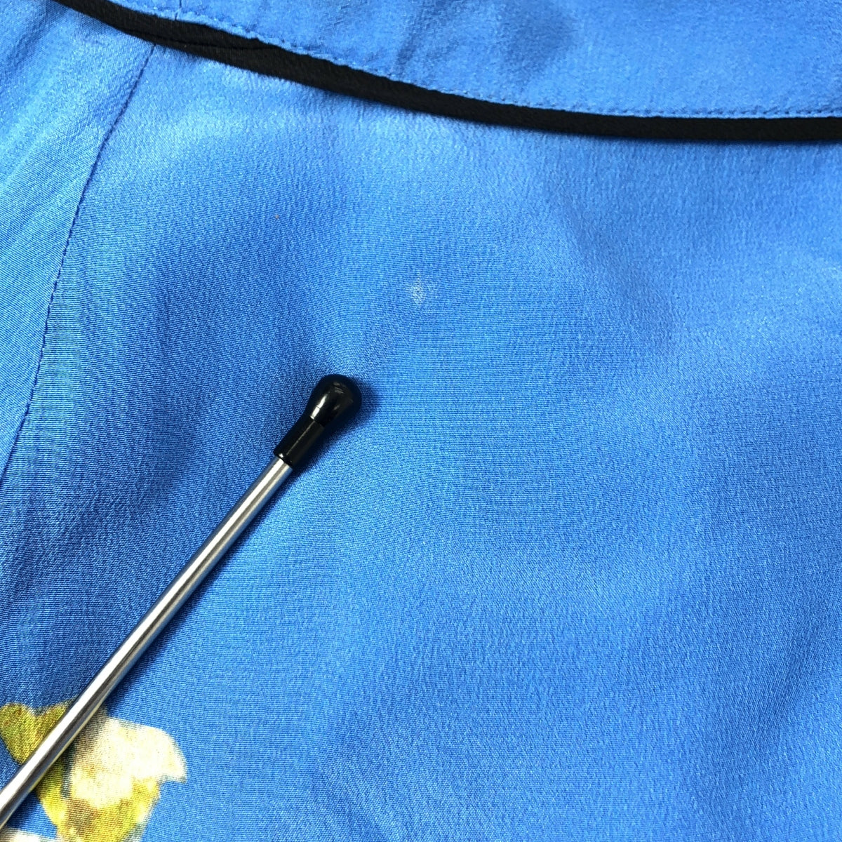 Ganni / ガニー | フラワープリント ラップ フリル ロングスカート | 36 | ブルー | レディース