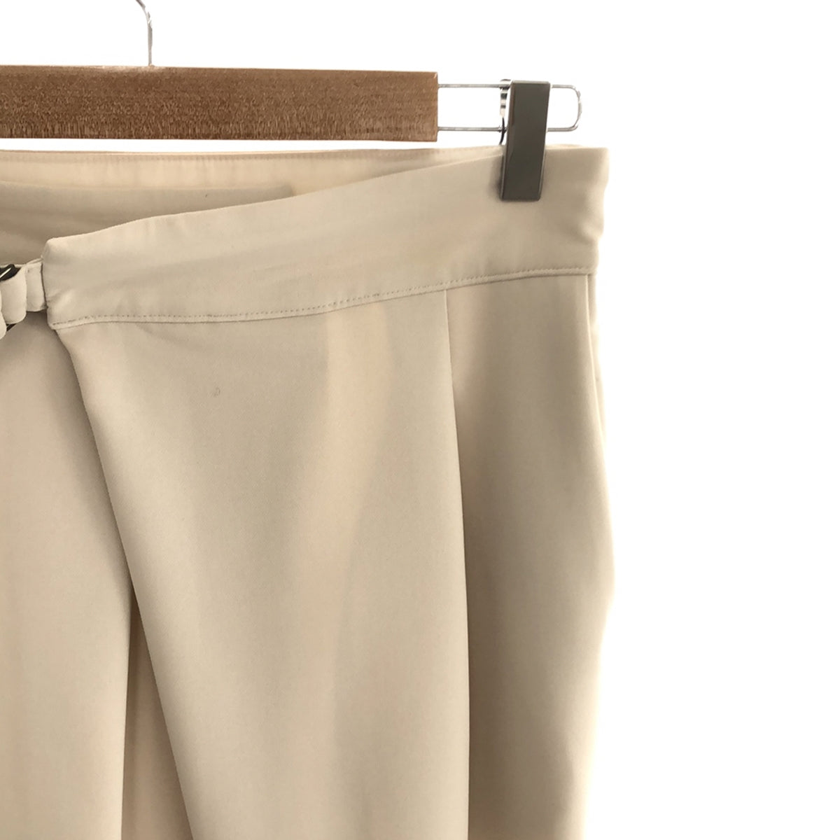 【美品】  FORMO / フォルモ | Wrap Stretch Pants ラップ ストレッチパンツ | 1 | アイボリー | レディース