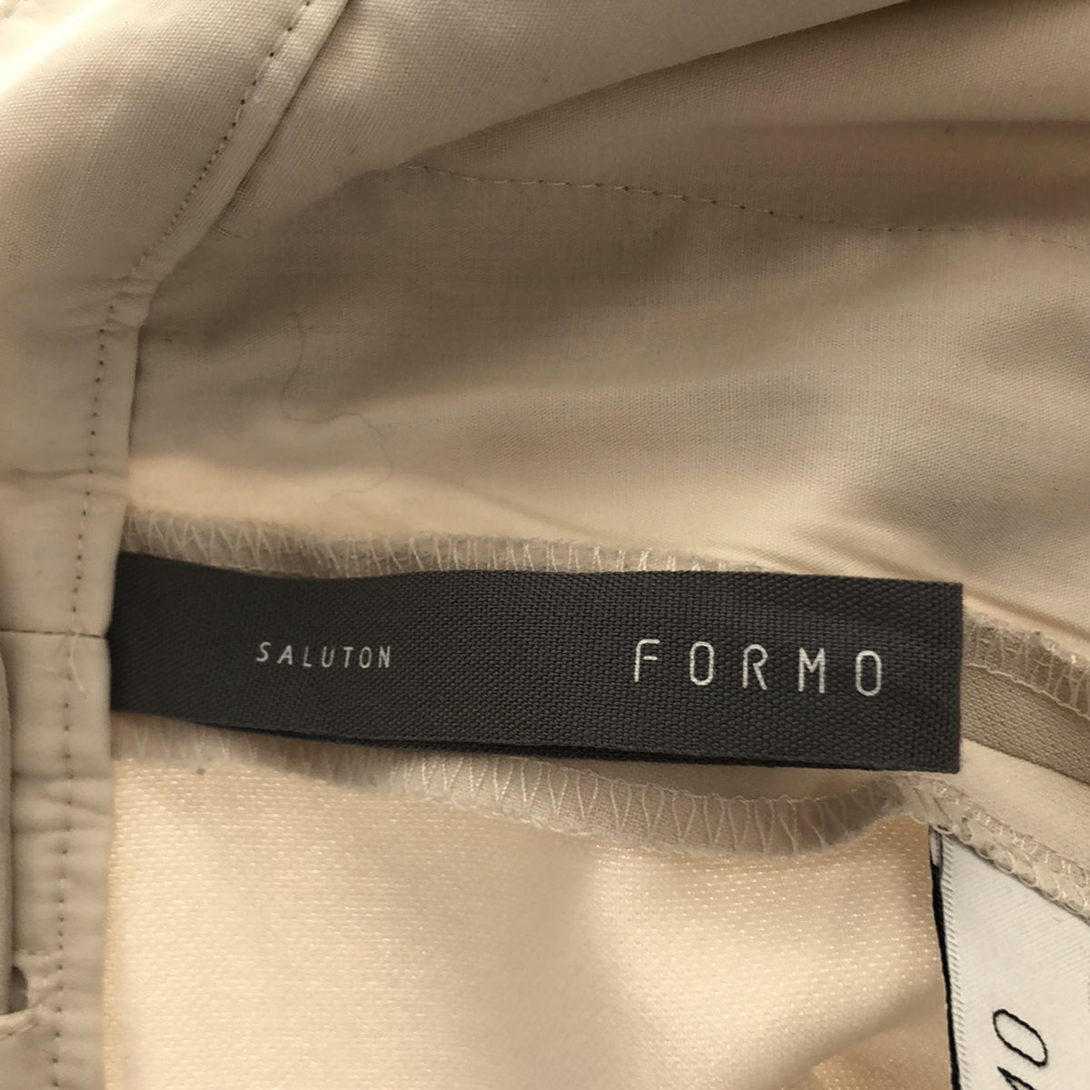 【미품】 FORMO / 포모 | Wrap Stretch Pants 랩 스트레치 팬츠 | 1 | 아이보리 | 여성