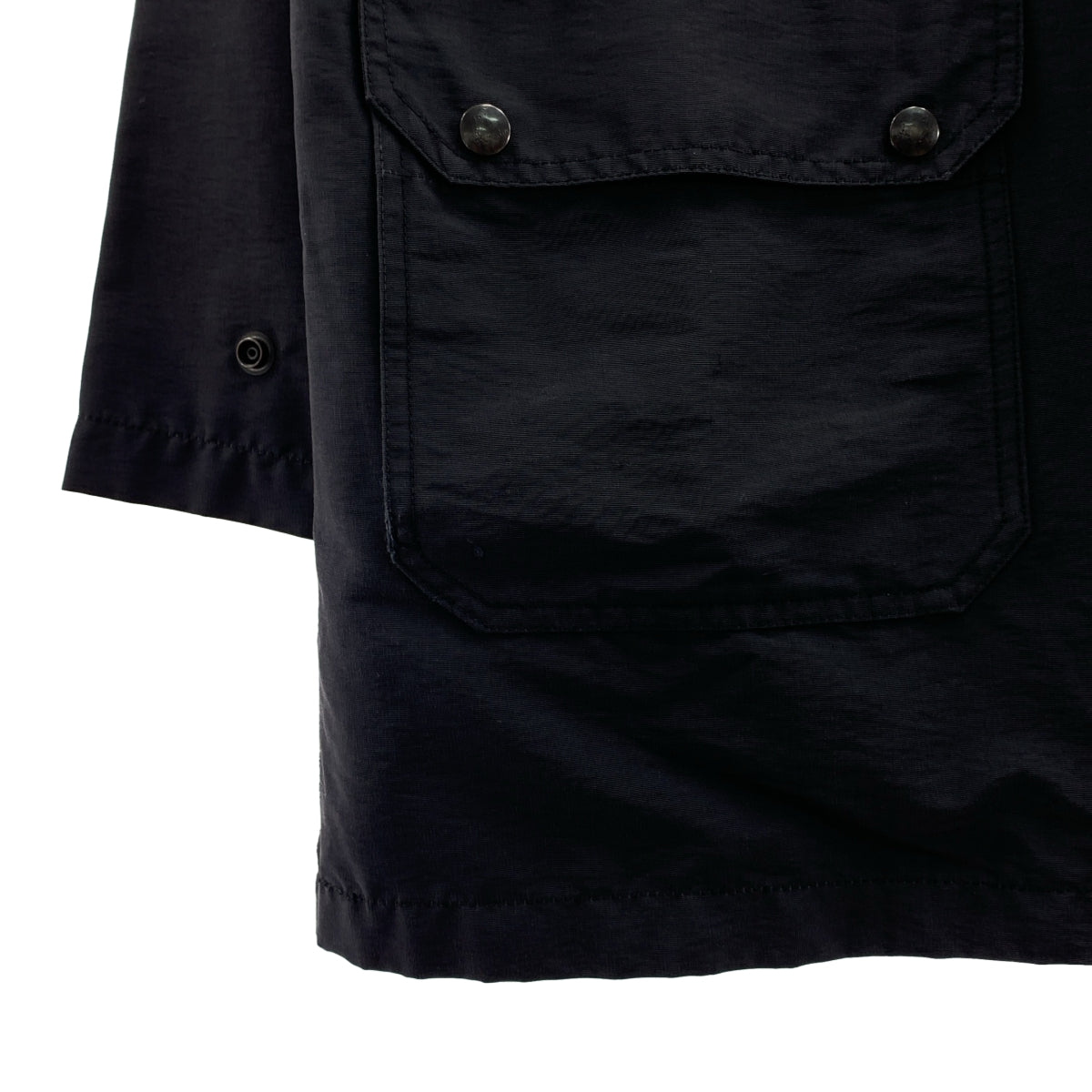 South2West8 S2W8 | 棉質尼龍拉鍊連帽外套 / 全襯裡 | S 碼 | 炭黑色 | 男款