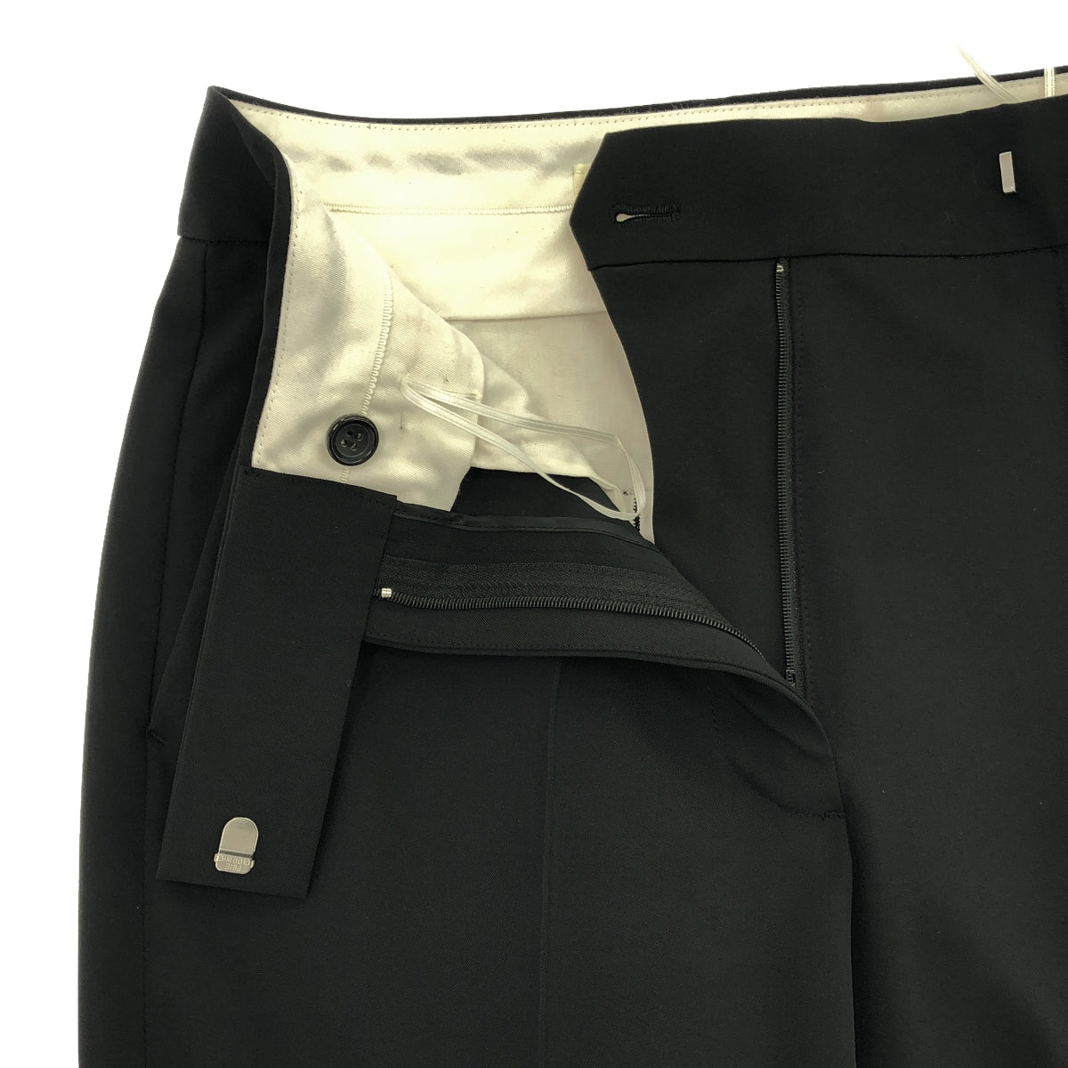 CYCLAS / Cyclas | Center pleated tapered pants | 34 | Black | Women's