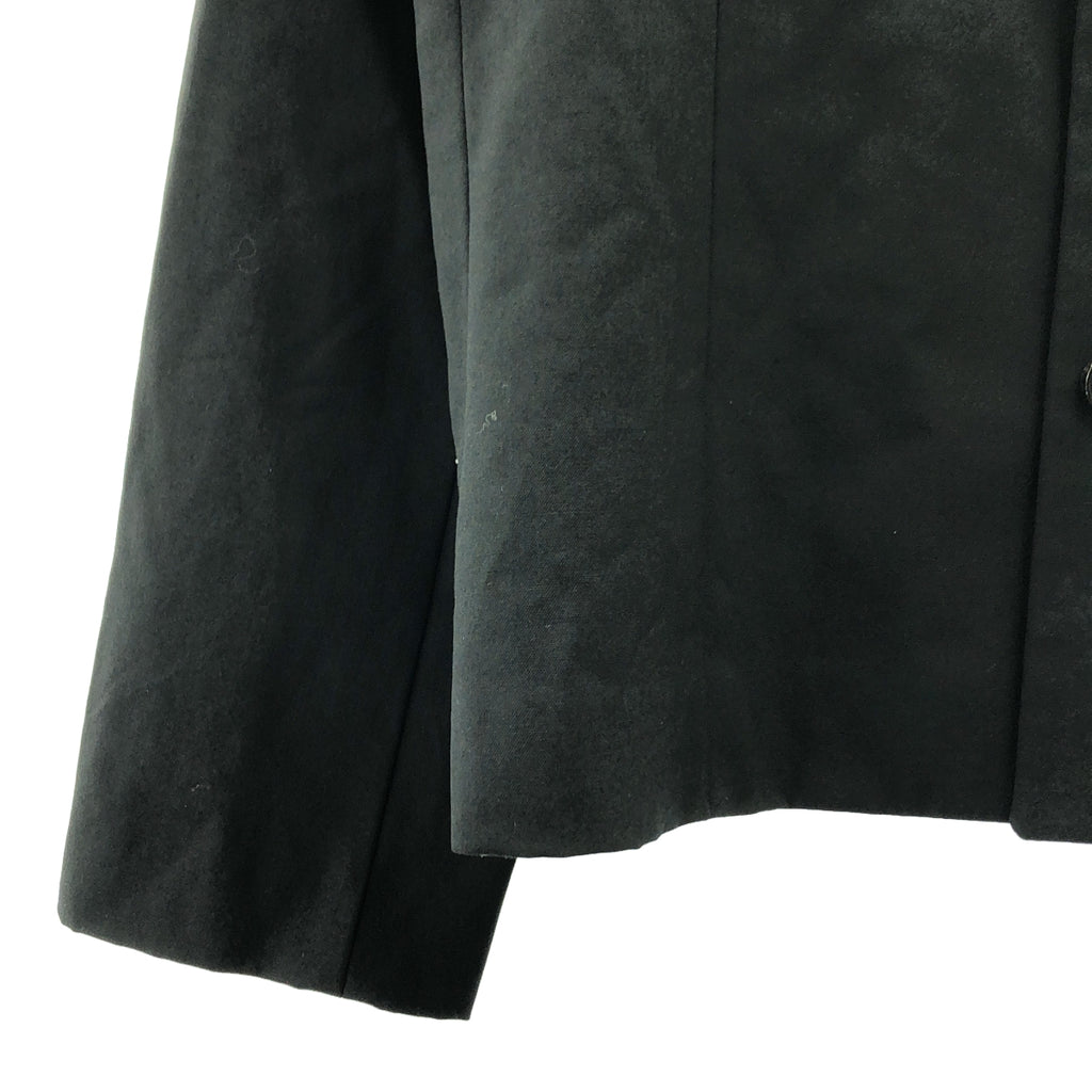 robe de chambre COMME des GARCONS / ローブドシャンブルコムデギャルソン | 2002SS | バイカラー シングルブレスト ジャケット / 総裏地 | M | ブラック/ボルドー | レディース