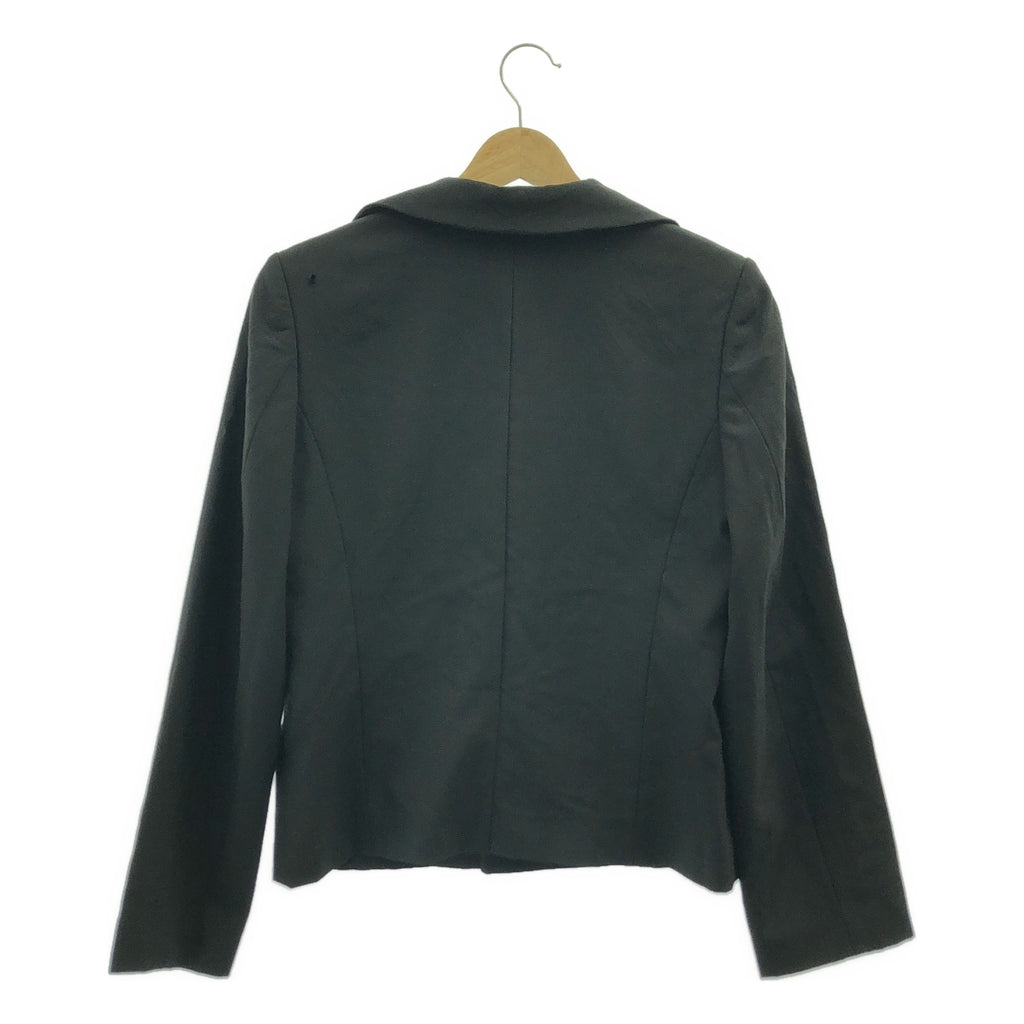 robe de chambre COMME des GARCONS / ローブドシャンブルコムデギャルソン | 2002SS | バイカラー シングルブレスト ジャケット / 総裏地 | M | ブラック/ボルドー | レディース