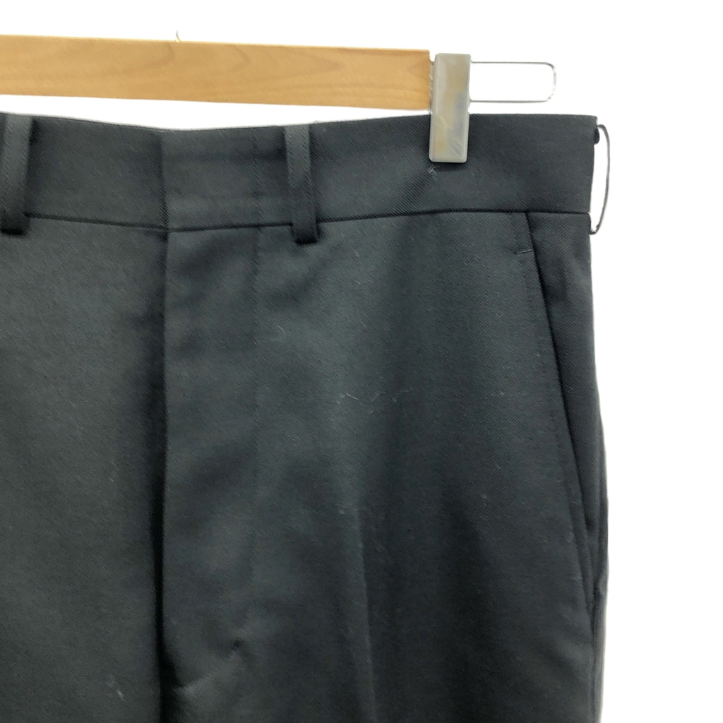 【美品】  JUNYA WATANABE / ジュンヤワタナベ | 2022AW | ウール サイドライン ロールアップ パンツ | S | ブラック | レディース