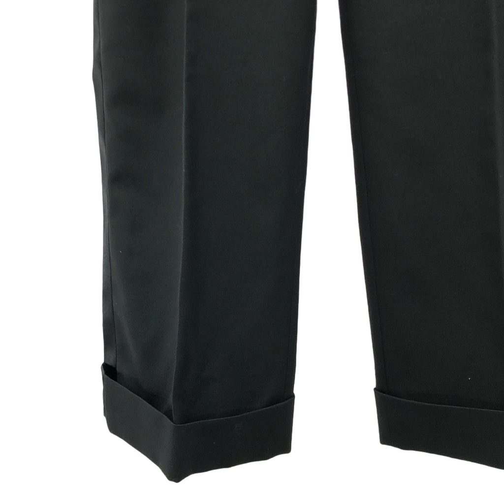 【美品】  JUNYA WATANABE / ジュンヤワタナベ | 2022AW | ウール サイドライン ロールアップ パンツ | S | ブラック | レディース