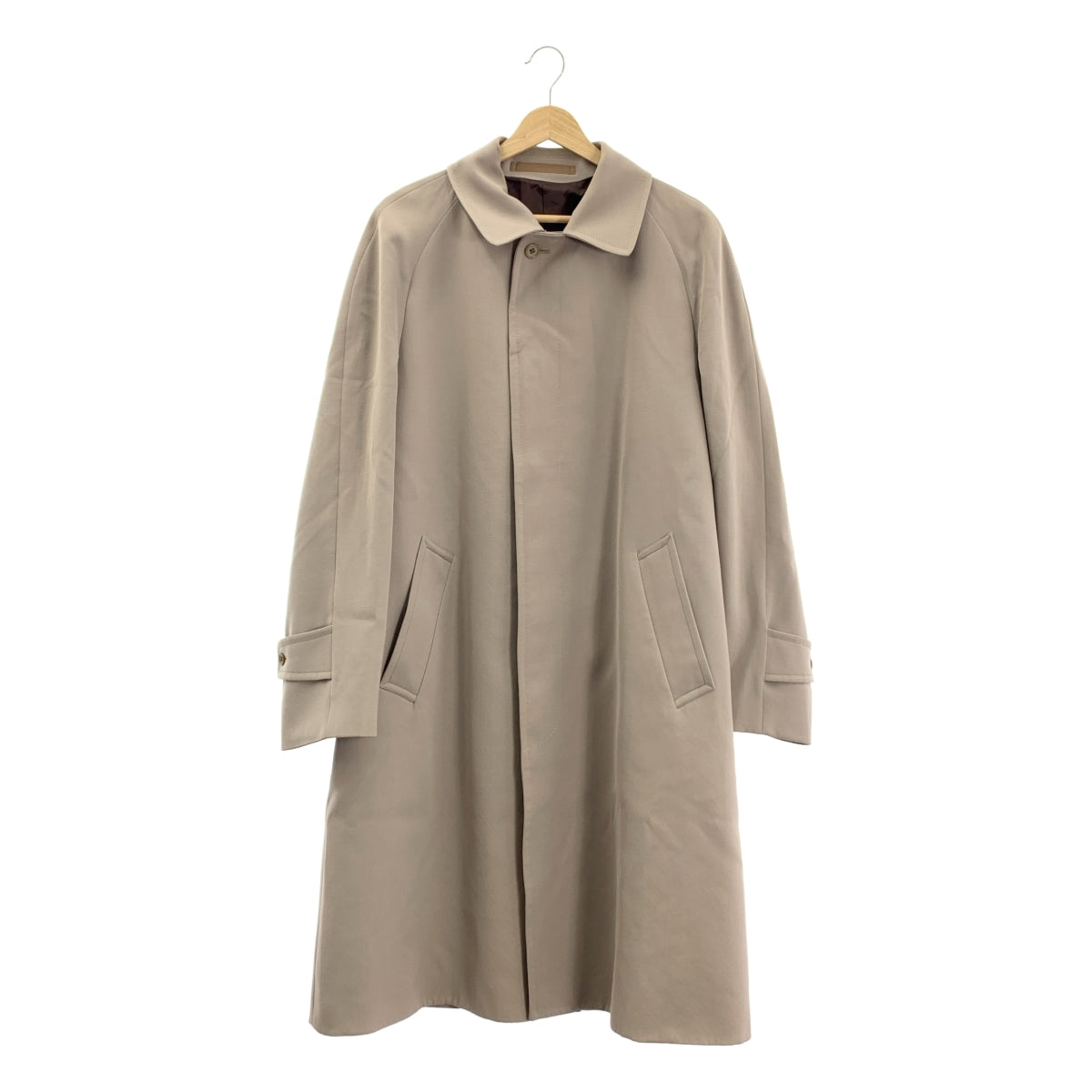 AQUASCUTUM / アクアスキュータム | 1970s | Vintage Showerproof Pure Worsted / ヴィンテージ フライフロント ステンカラー オーバーコート / 総裏地 | 40 | メンズ