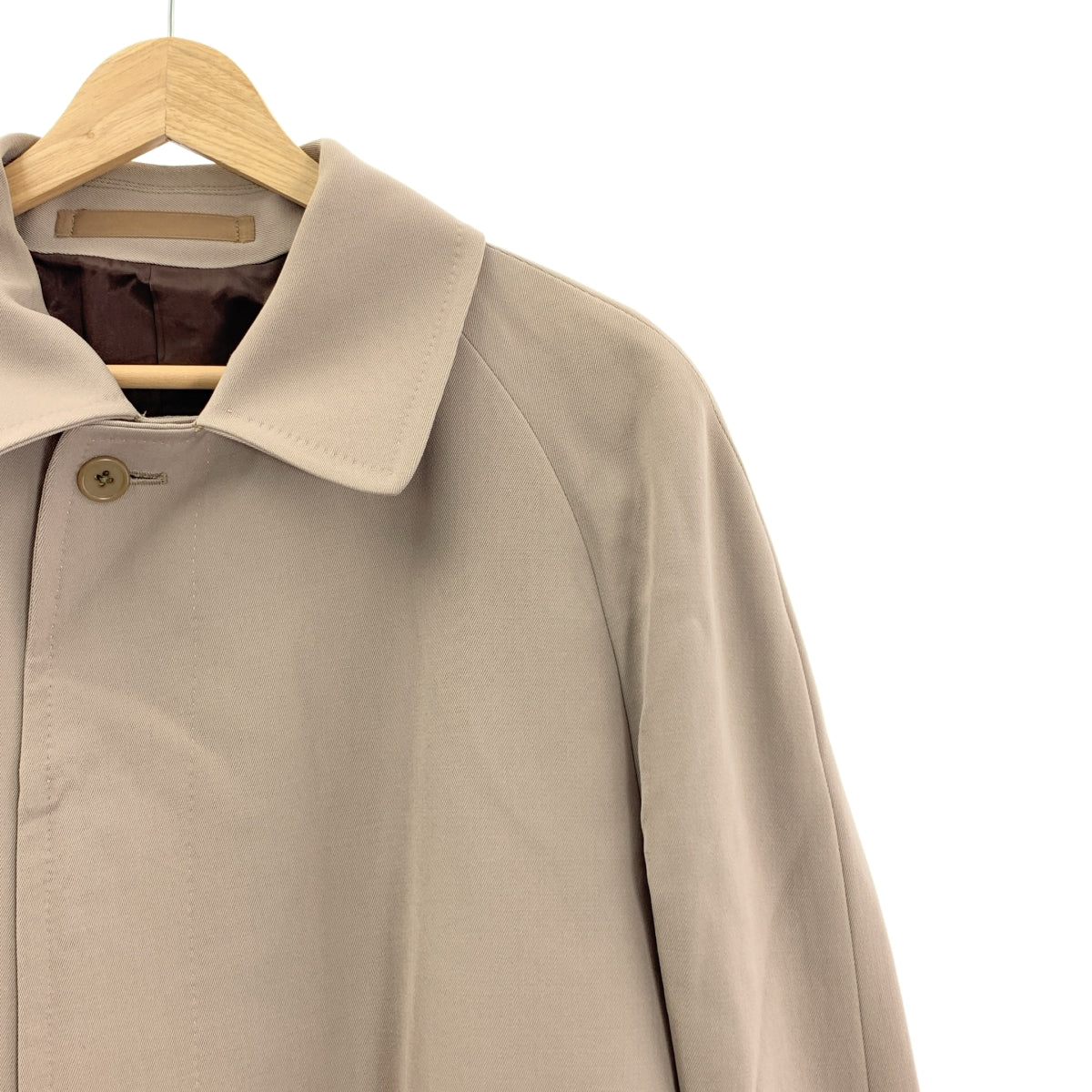 AQUASCUTUM / アクアスキュータム | 1970s | Vintage Showerproof Pure Worsted / ヴィンテージ フライフロント ステンカラー オーバーコート / 総裏地 | 40 | メンズ