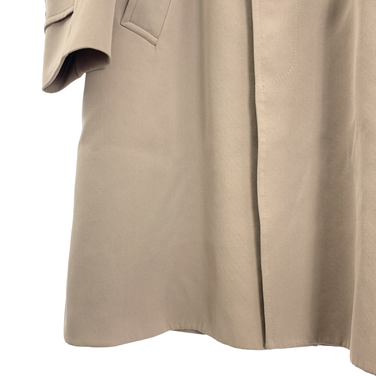 AQUASCUTUM / アクアスキュータム | 1970s | Vintage Showerproof Pure Worsted / ヴィンテージ フライフロント ステンカラー オーバーコート / 総裏地 | 40 | メンズ