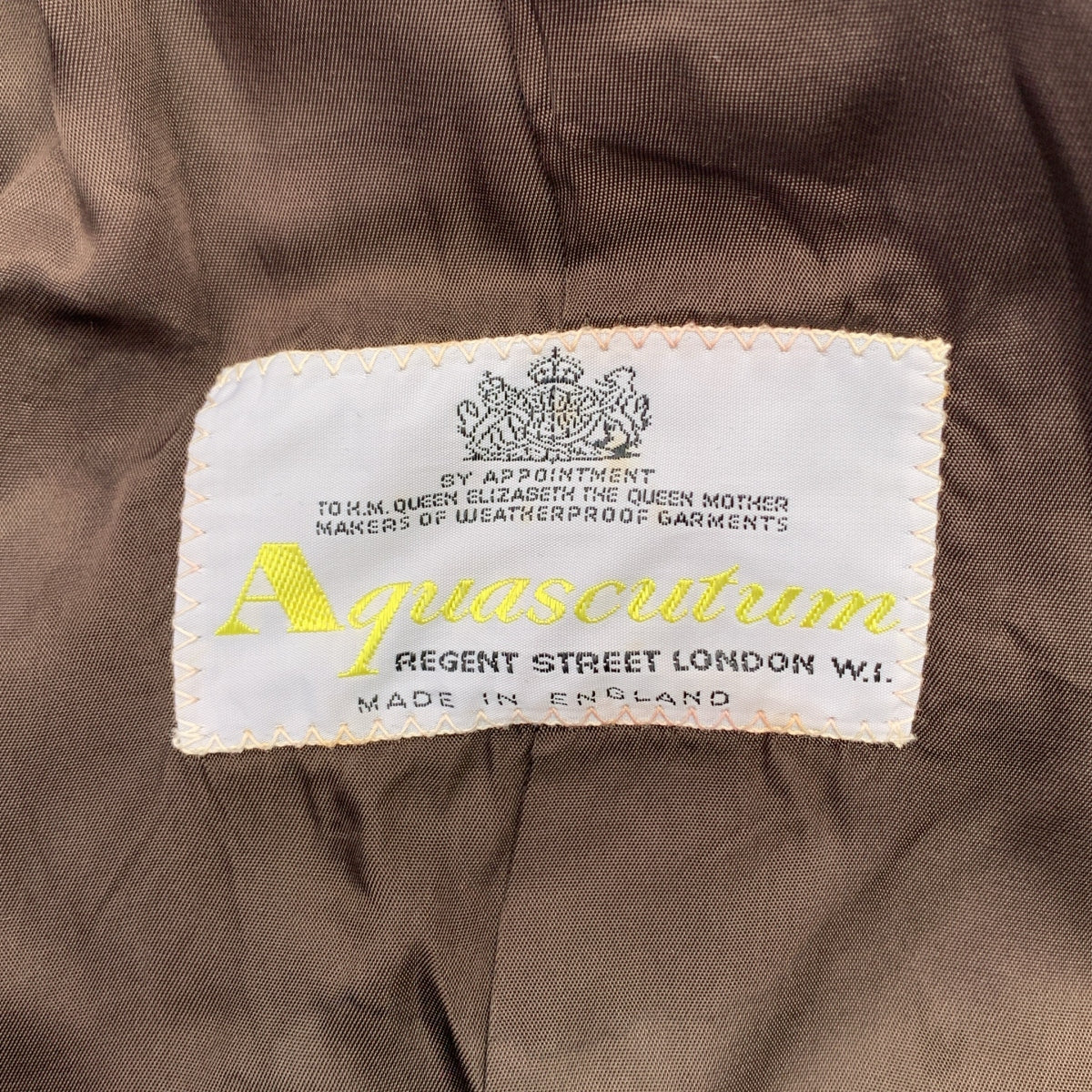 AQUASCUTUM | 1970 年代 | 復古防水純精紡 | 復古前開襟風衣 | 全襯裡 | 尺寸 40 | 男款