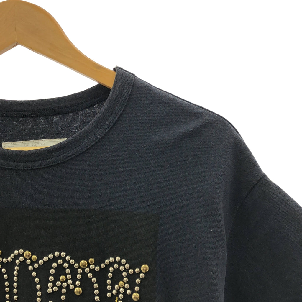 sacai / サカイ | LIIFE / スタッズ 装飾 サイドロゴジップ クルーネック Tシャツ カットソー | 2 | レディース
