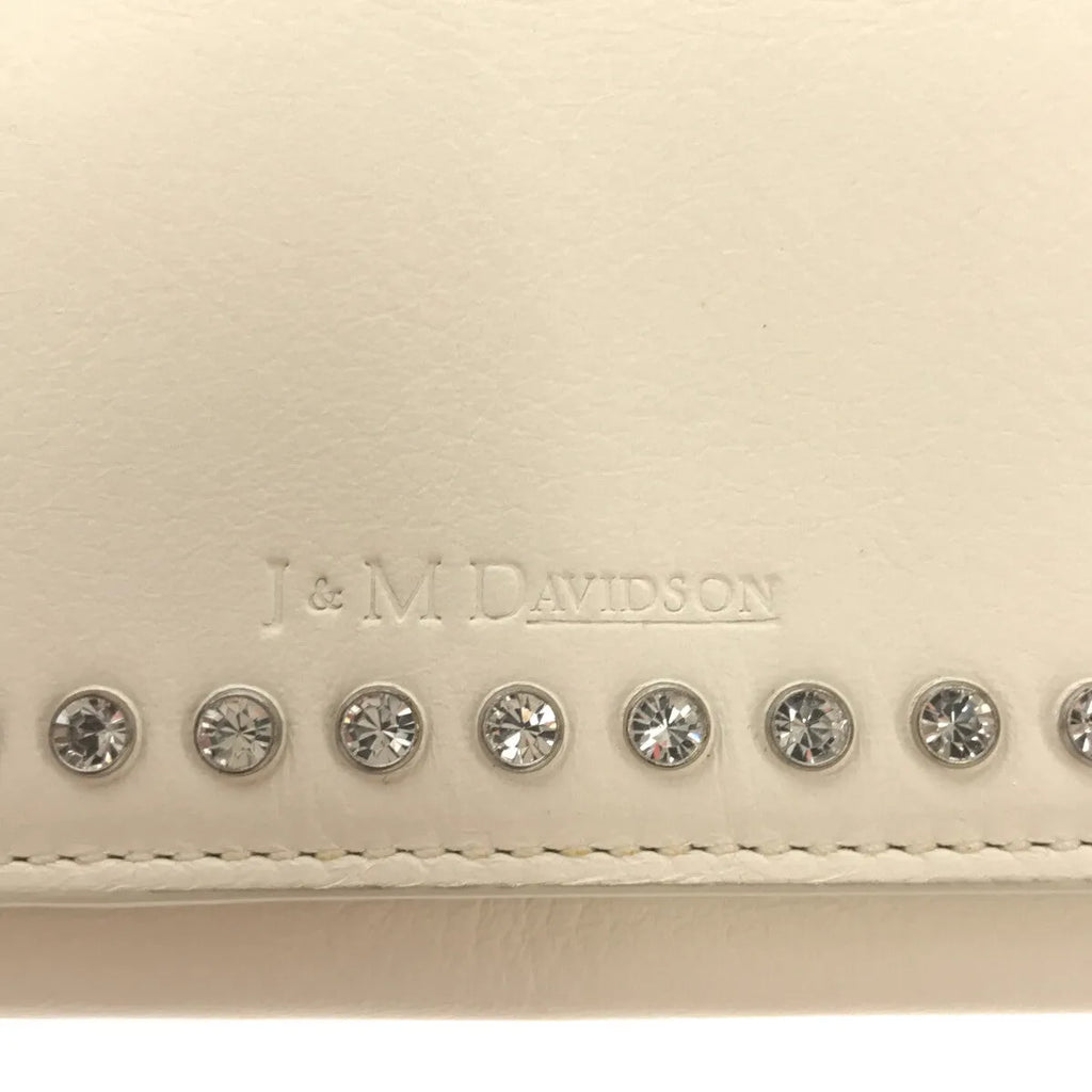 【新品】  JW Anderson / ジェイダブルアンダーソン | FOLD WALLET WITH CRYSTAL 財布 | ホワイト/シルバー | レディース