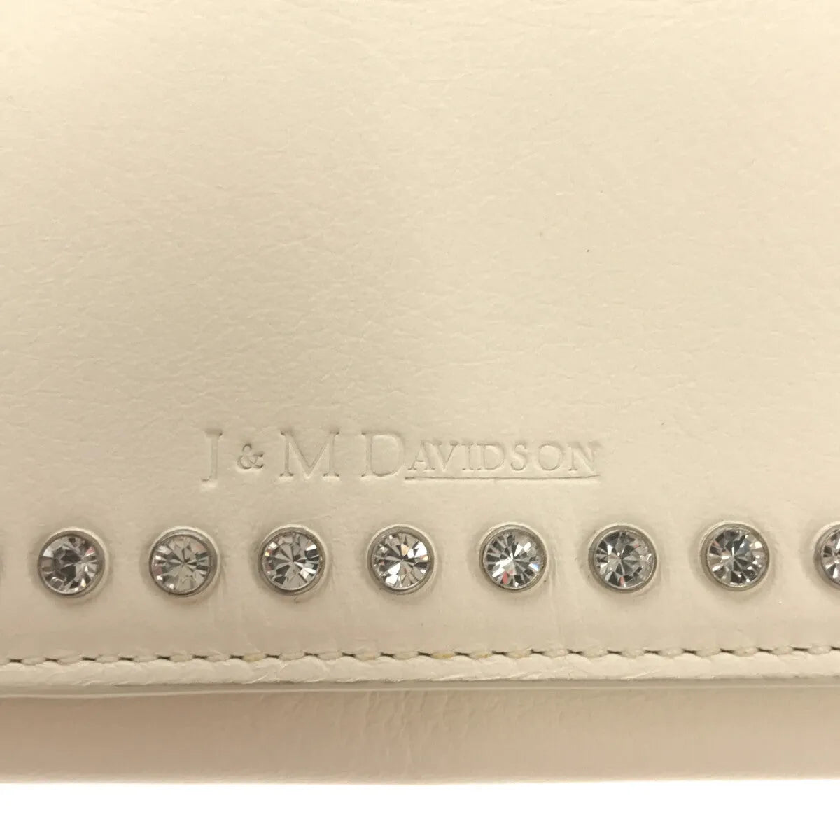 【新品】  JW Anderson / ジェイダブルアンダーソン | FOLD WALLET WITH CRYSTAL 財布 | ホワイト/シルバー | レディース