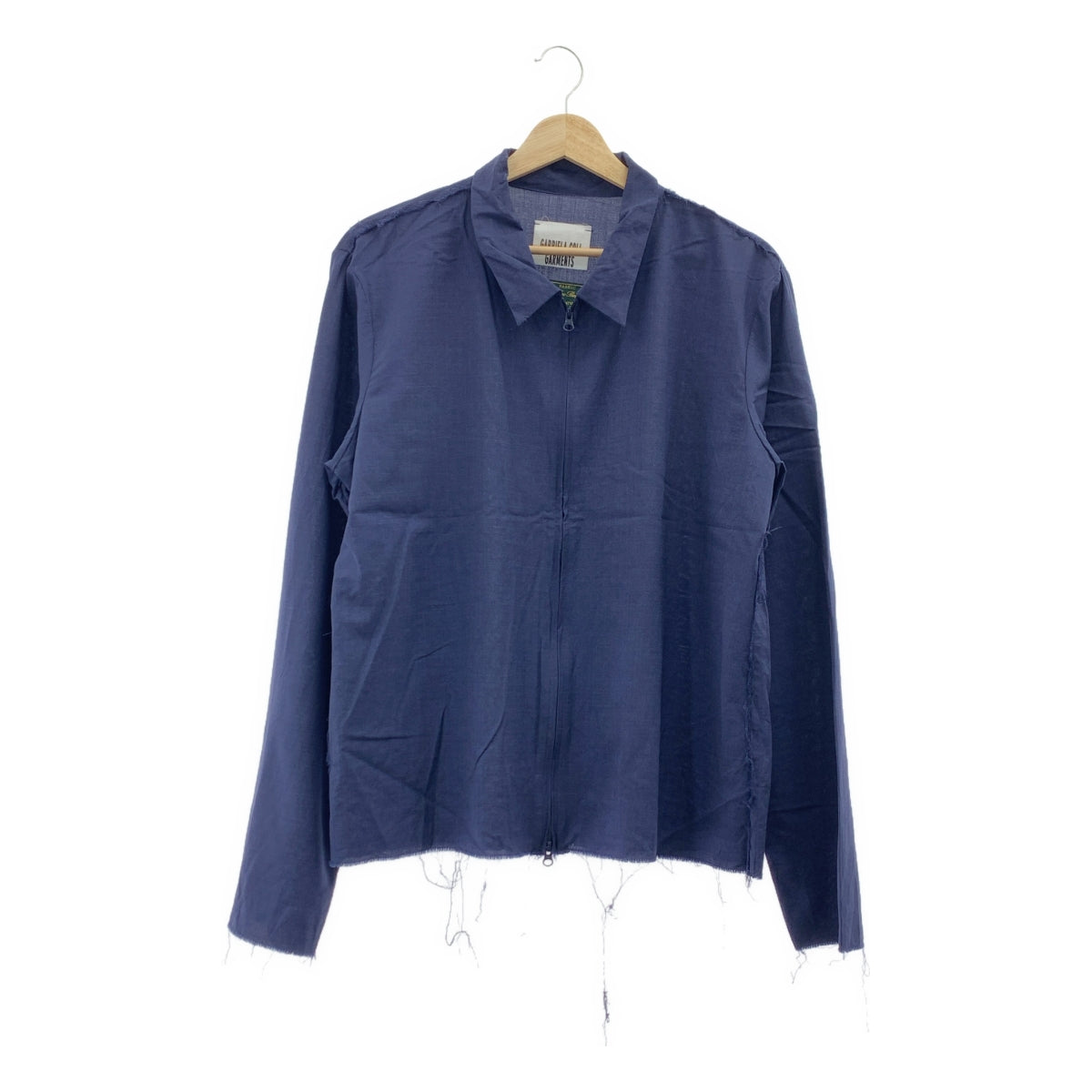 GABRIELA COLL GARMENTS / 가브리엘라 콜 가멘츠 | 2024SS | No.273 Loro Piana Zip Shirt 로로피아나 지퍼 셔츠 | 2 | 네이비 |