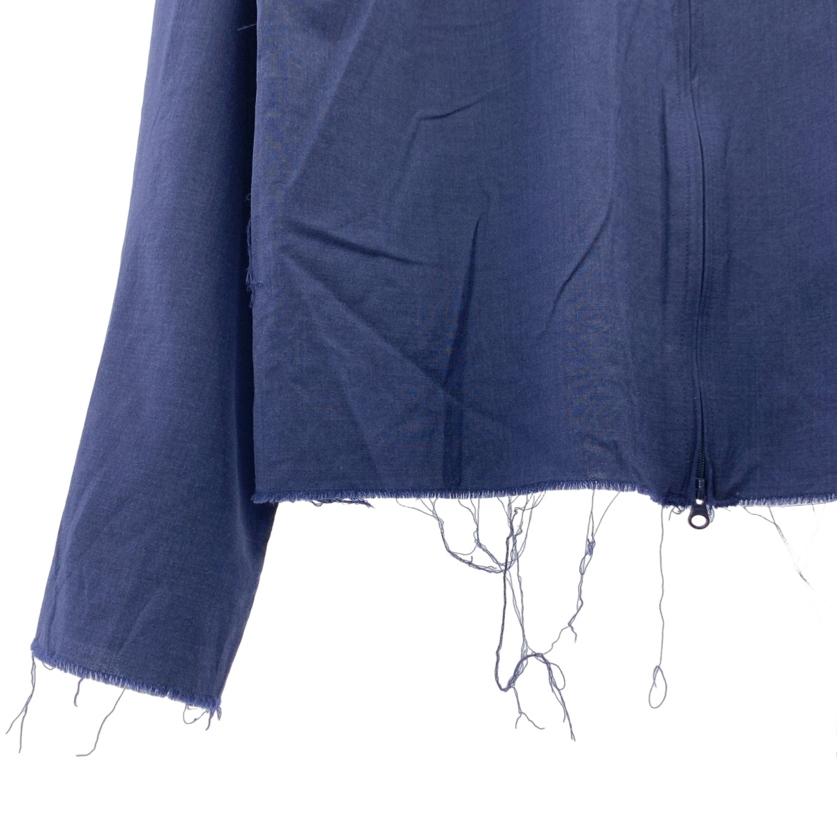 GABRIELA COLL GARMENTS / 가브리엘라 콜 가멘츠 | 2024SS | No.273 Loro Piana Zip Shirt 로로피아나 지퍼 셔츠 | 2 | 네이비 |