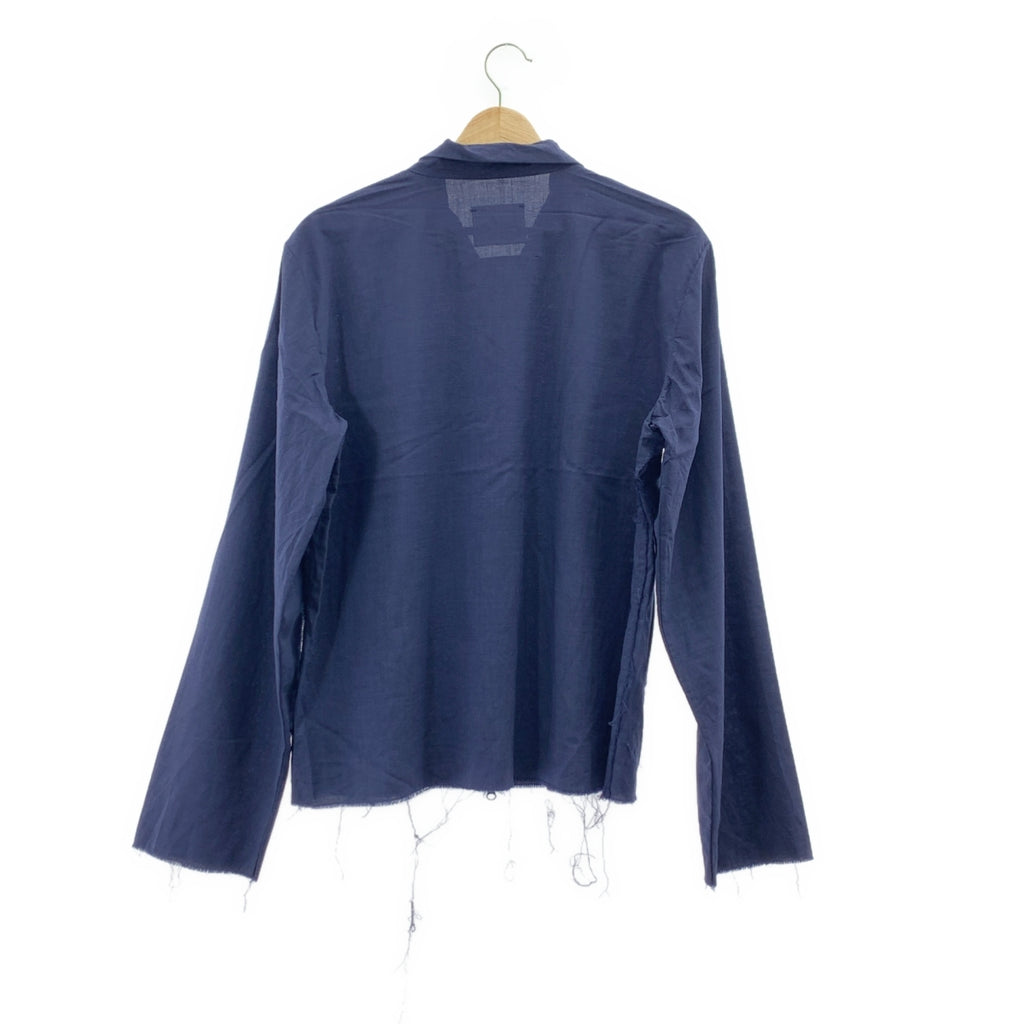 GABRIELA COLL GARMENTS / 가브리엘라 콜 가멘츠 | 2024SS | No.273 Loro Piana Zip Shirt 로로피아나 지퍼 셔츠 | 2 | 네이비 |