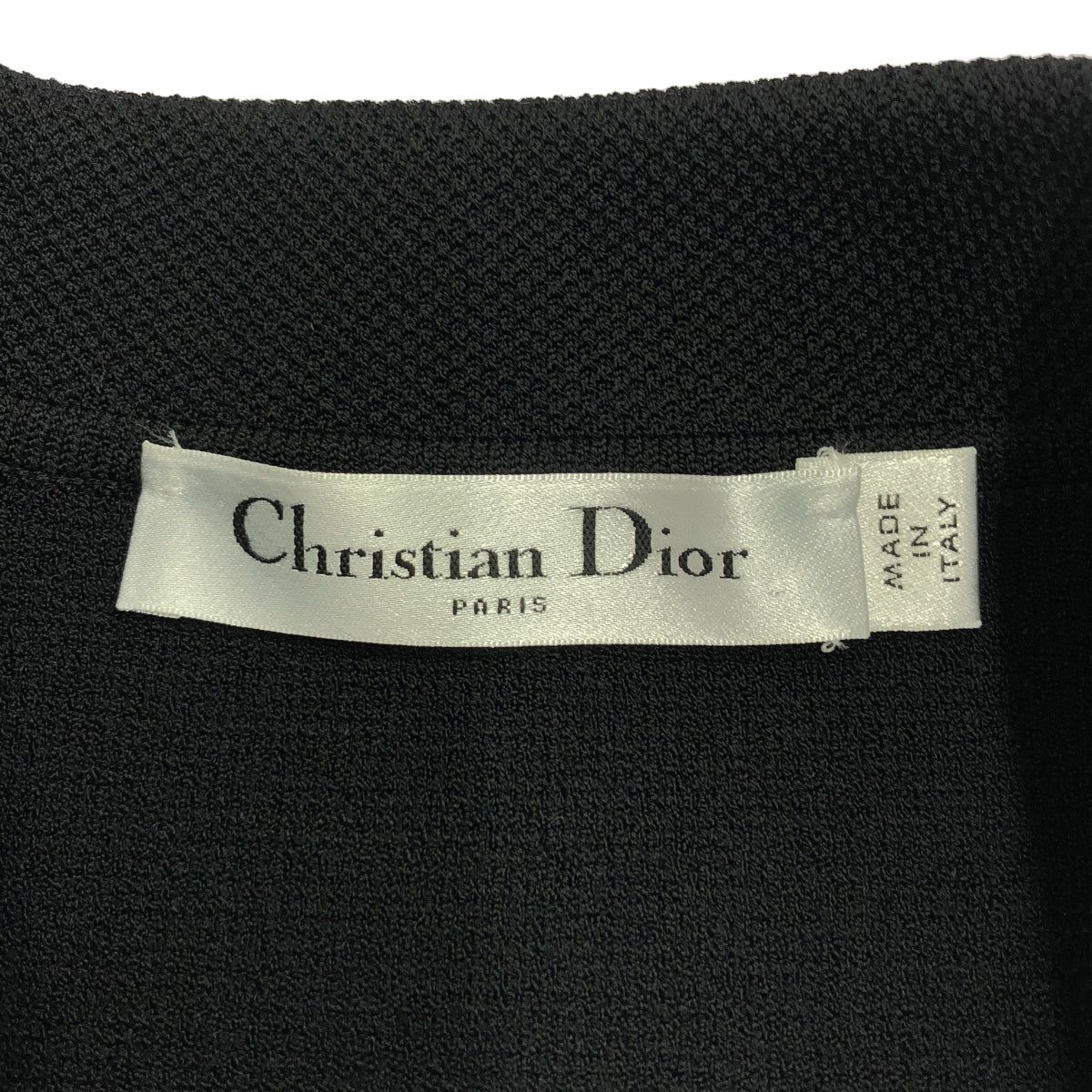 【미품】 Christian Dior / 기독교 디올 | 진주 장식 로고 버튼 기술 단일 재킷 | 36 | 블랙 | 여성