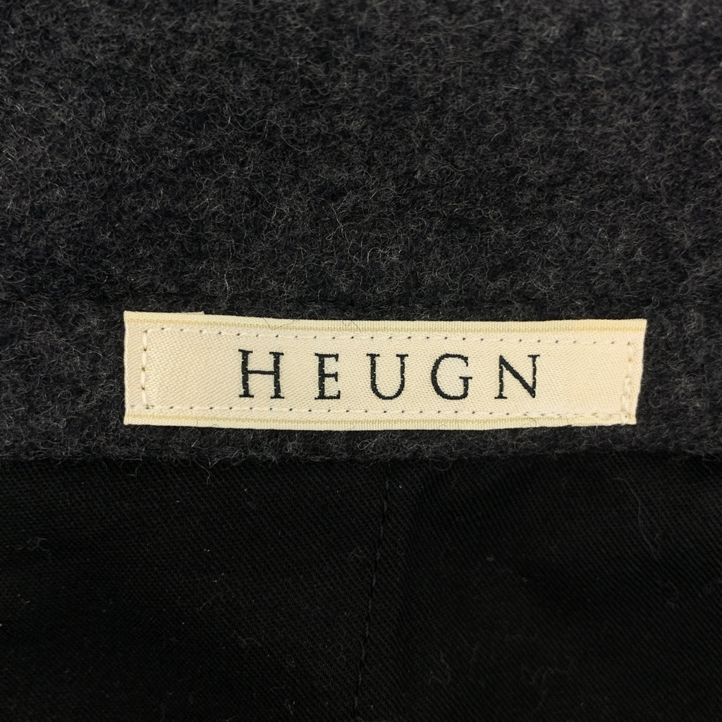HEUGN / ユーゲン | 2022AW | Freddie ウールフランネル2インプリーツテーパードパンツ | 2 | チャコールグレー | メンズ