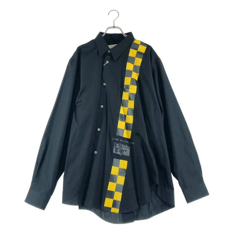 COMME des GARCONS / コムデギャルソン | 2025AW | ×Onitsuka Tiger / アシンメトリー チェッカーフラッグ シャツ | XXL | レディース