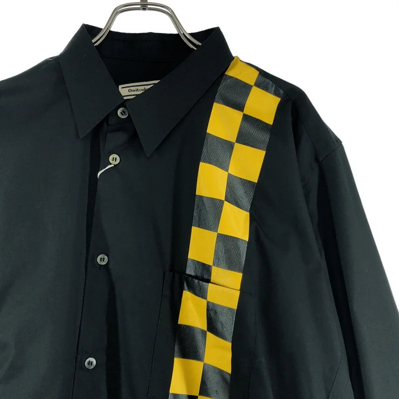 COMME des GARCONS / コムデギャルソン | 2025AW | ×Onitsuka Tiger / アシンメトリー チェッカーフラッグ シャツ | XXL | レディース