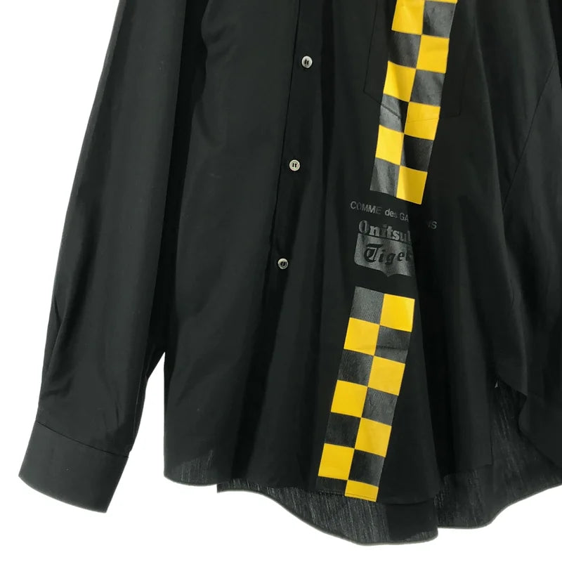 COMME des GARCONS / コムデギャルソン | 2025AW | ×Onitsuka Tiger / アシンメトリー チェッカーフラッグ シャツ | XXL | レディース