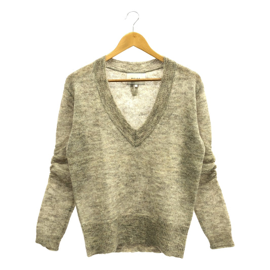 [Good Condition] BEIGE, / Beige | Mohair Blend V-neck Knit | 4 | Greige | Women's