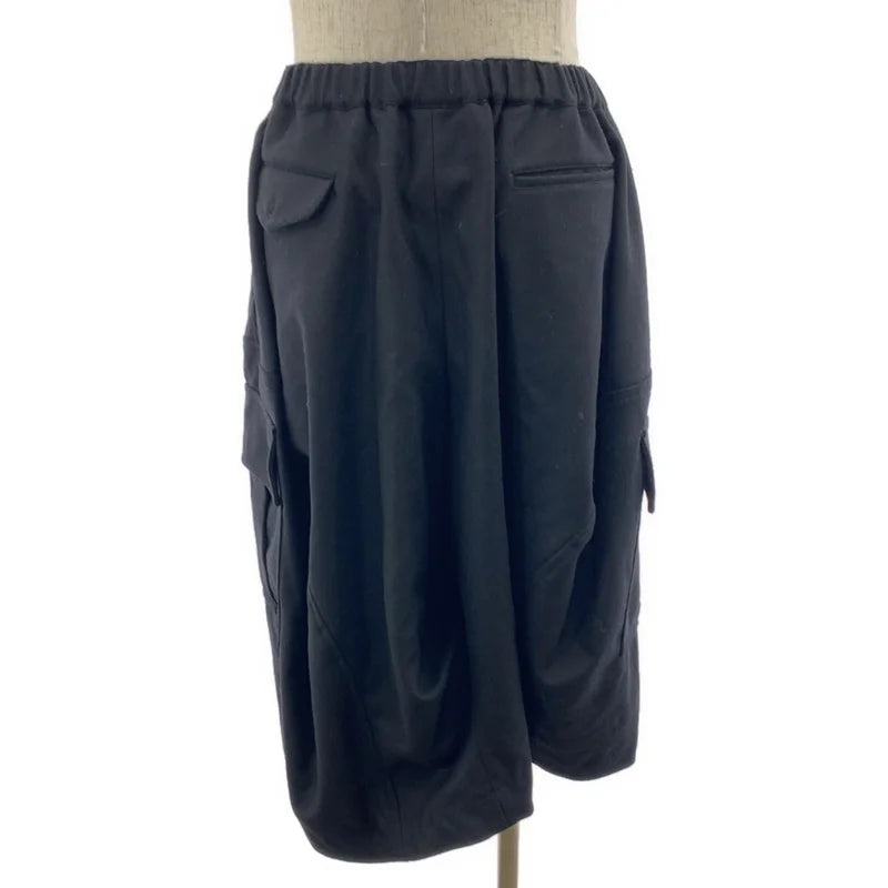 BLACK COMME des GARCONS / ブラックコムデギャルソン | 2025AW | ウール 変形 ドローストリング カーゴ ワイドパンツ | M | メンズ