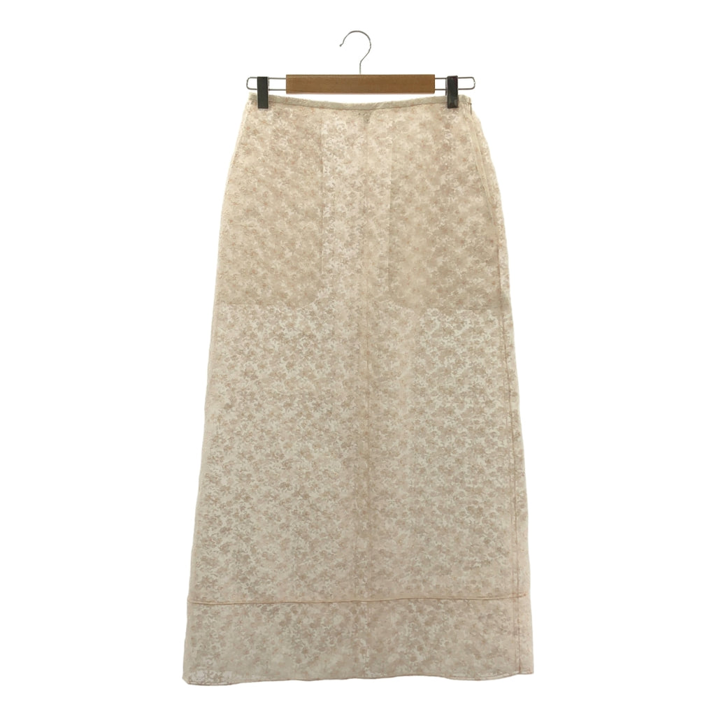 BLAMINK / ブラミンク | 2024SS | フラワープリント タイト スカート | 36 | ライトピンク | レディース