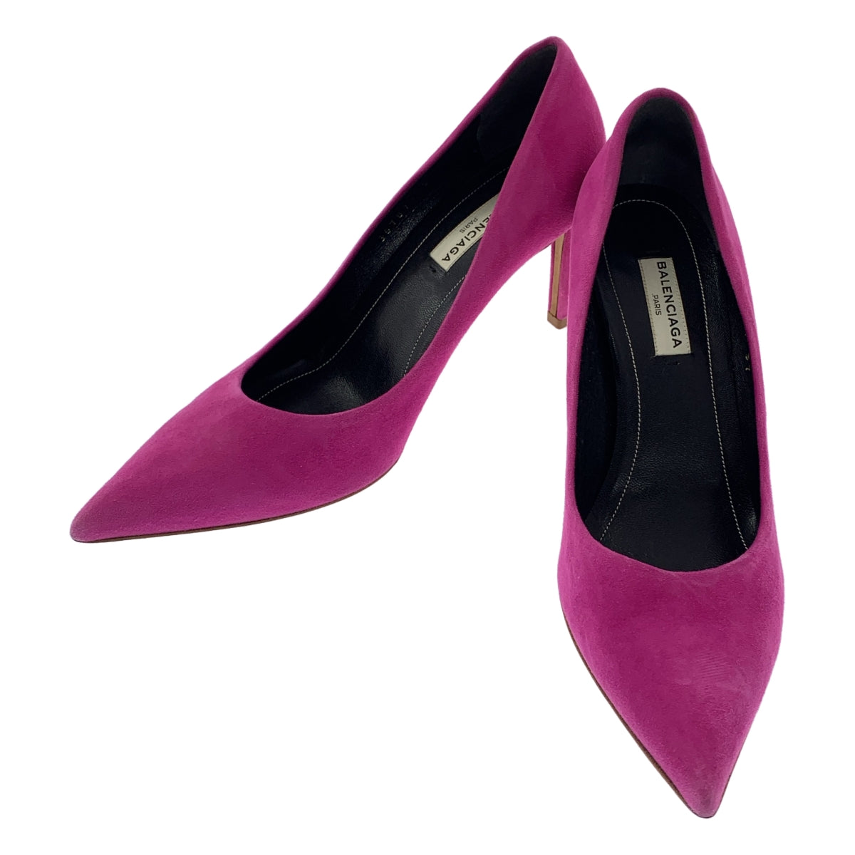 [狀況極佳] 巴黎世家 | 麂皮尖頭高跟鞋 | 37碼 | 粉紅 | 女款