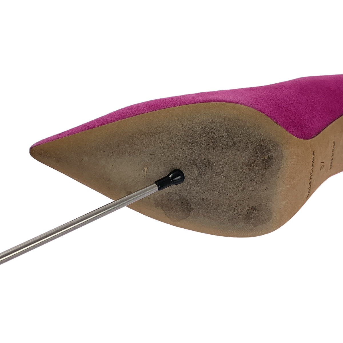 【美品】  BALENCIAGA / バレンシアガ | スエード ポインテッドトゥ ヒール パンプス | 37 | ピンク | レディース