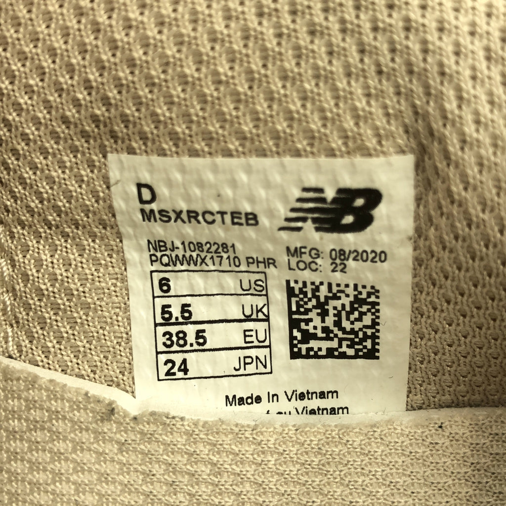 New Balance / 뉴 밸런스 | MSXRCTEB / 로우 컷 운동화 | 24 | 여성