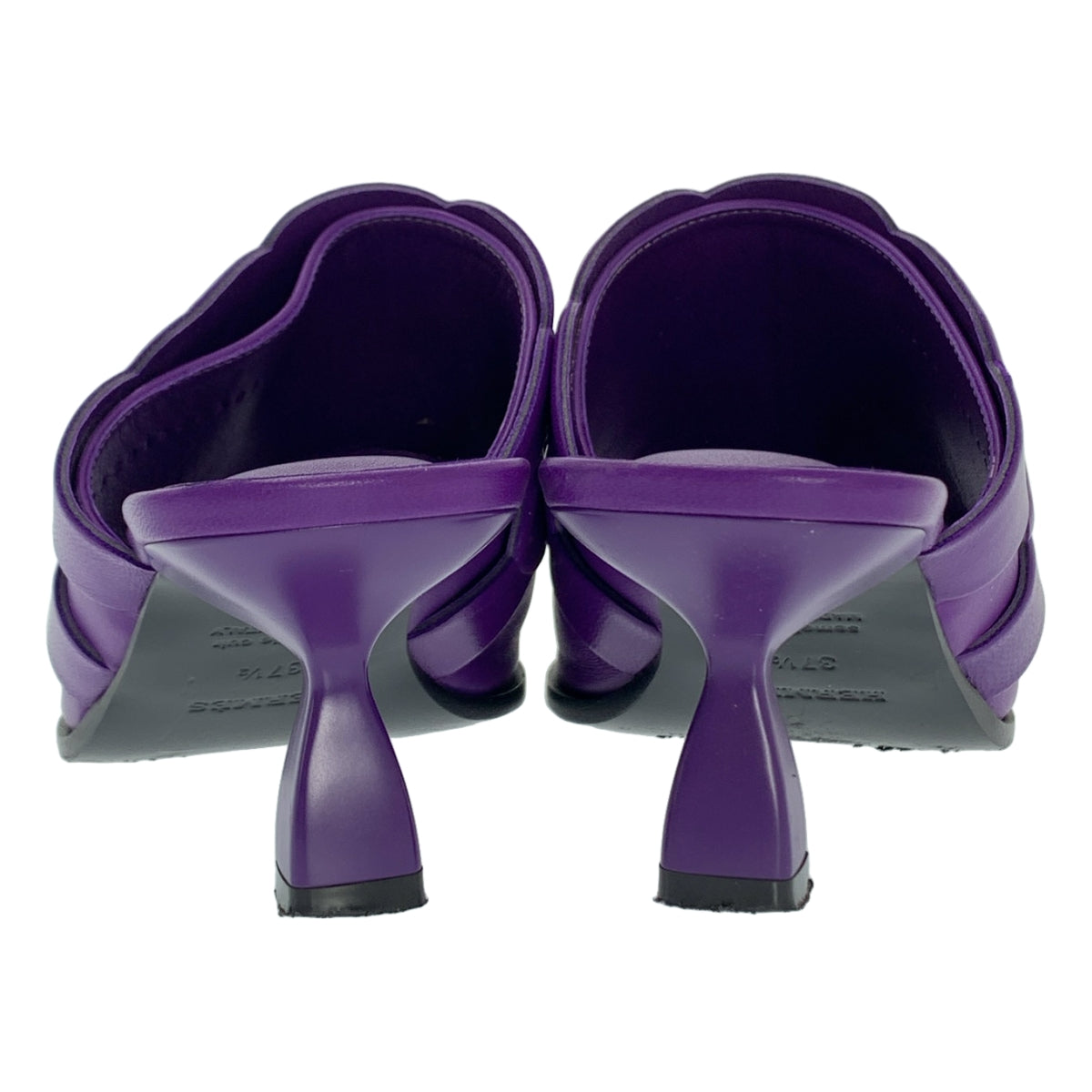 愛馬仕 | Hanna 皮革方頭高跟穆勒涼鞋 | 尺寸 37 1/2 | 女款