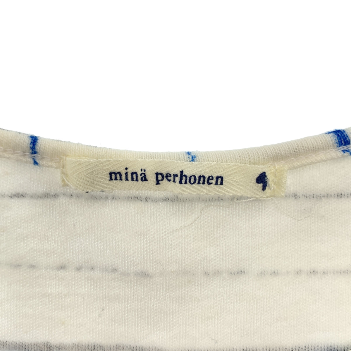 mina perhonen / 미나펠호넨 | landscape ground / 총무늬 크루넥 티셔츠 컷소우 |