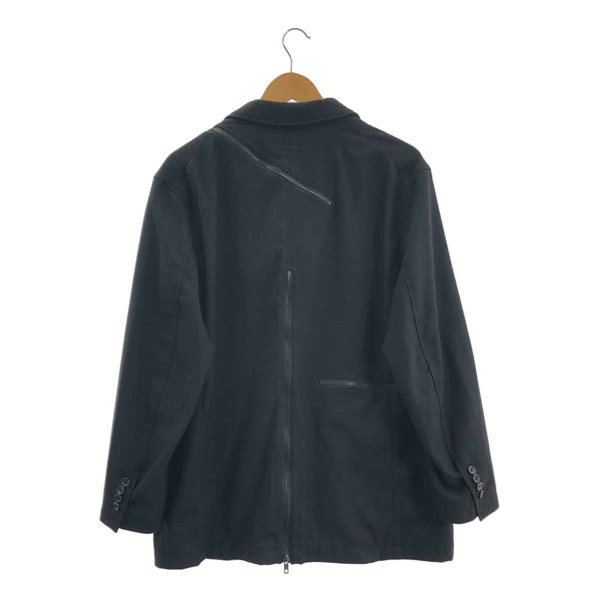 Engineered Garments / エンジニアドガーメンツ | 2024AW | Zip Jacket - Solid Poly Wool Flannel - / ウール ジップ シングルブレスト ジャケット | S | メンズ