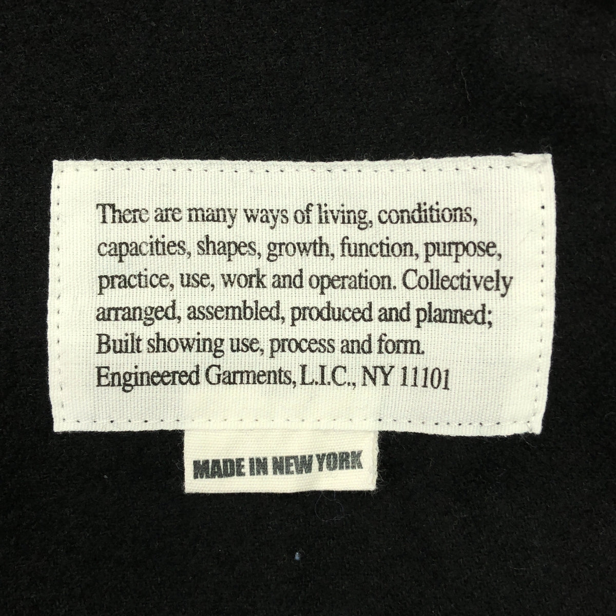 Engineered Garments / エンジニアドガーメンツ | 2024AW | Zip Jacket - Solid Poly Wool Flannel - / ウール ジップ シングルブレスト ジャケット | S | メンズ