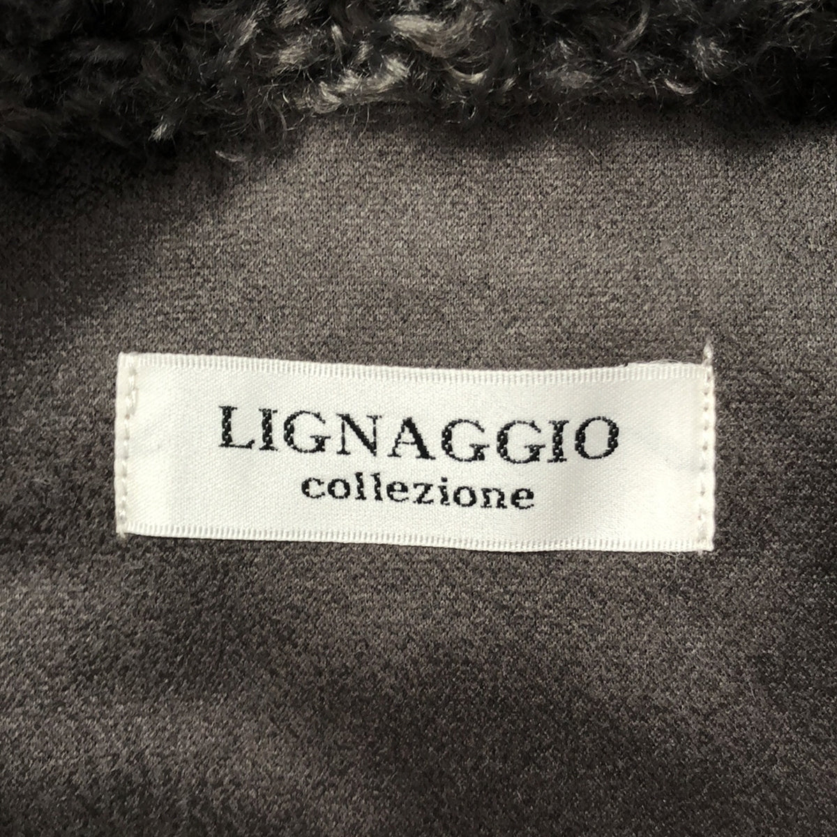 LIGNAGGIO | Single long fur coat | M | Women's