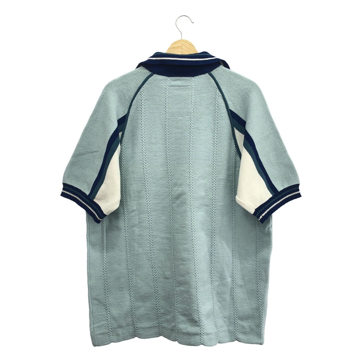 RICE NINE TEN / ライスナインテン | 2024SS | Knitting Soccer Jersey サッカージャージー コットン サマーニット | M | ライトブルー | メンズ