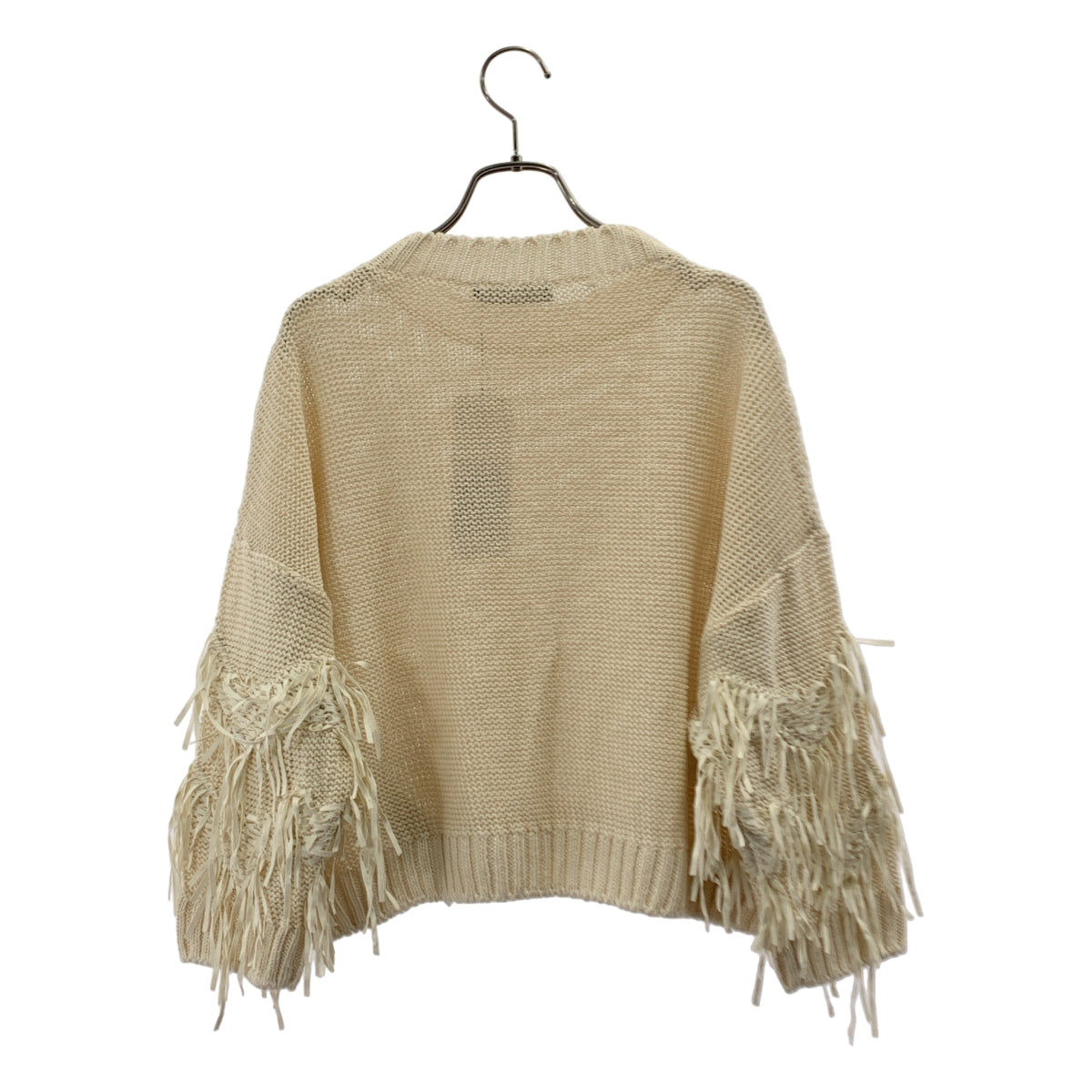 WEEKEND MAX MARA | 亞麻流蘇圓領上衣 | S碼 | 女款