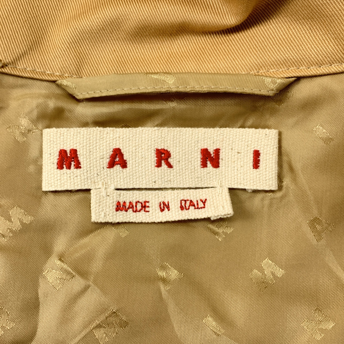 MARNI / 마르니 | 코튼 개버진 오버 사이즈 스윙 탑 봄버 재킷 | 48 | 남성