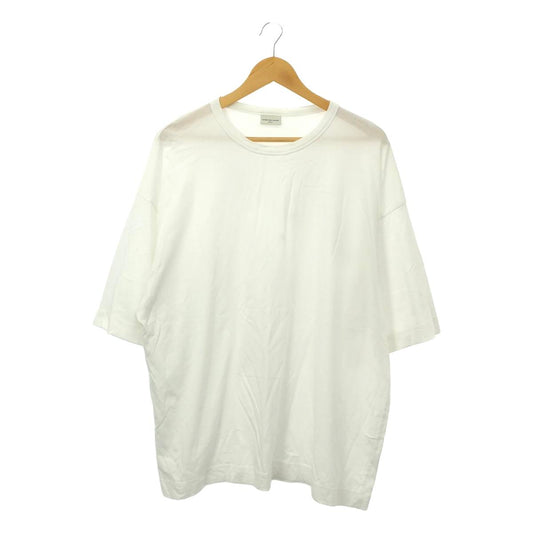 [Good Condition] DRIES VAN NOTEN | Cotton Crew Neck Oversized T-Shirt | L | White | Men's